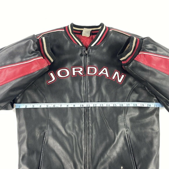 Michael Jordan 23 Jumpman Basketball Biker Jacket - Picture 3 of 10